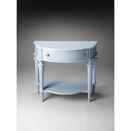 Halifax Glossy Wedgewood Console Table
